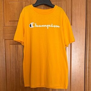 Champion Boys Youth Large 14 / 16 Yellow Tee T Shirt